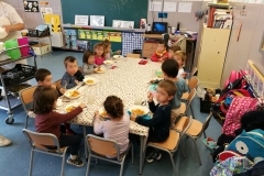 Els alumnes de P3 a la classe