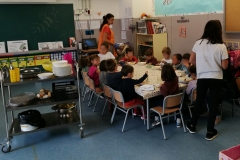 Els alumnes de P3 a la classe
